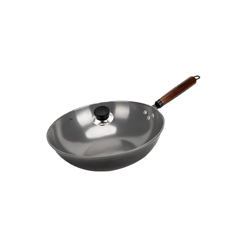 Shangheng Hand-Forged Aluminum Wok with Lid, 32CM
