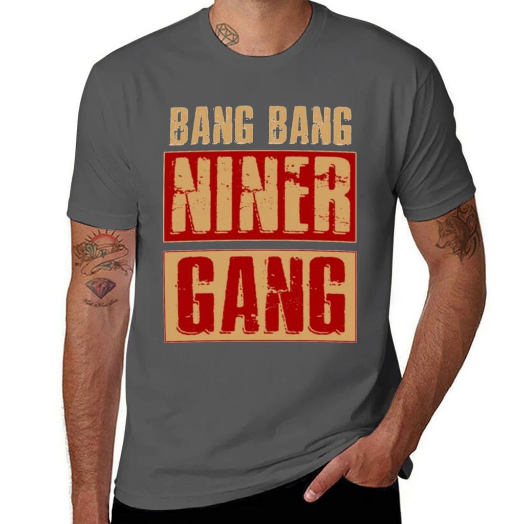 Shirts Bang T Gang Cool Printed Niner TShirt Football Bang Anime for T for Shirts Unisex Unisex