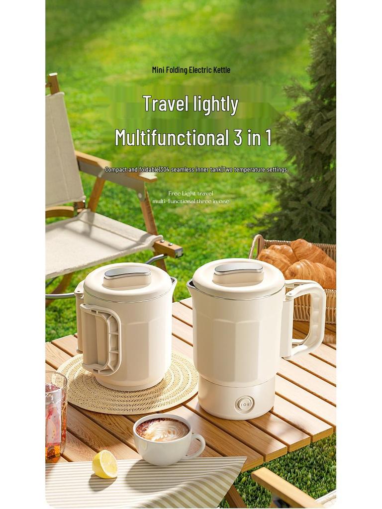 Tragbare Multifunktionale Faltbare Elektrische Wasserkocher - 304 Edelstahl, Ideal für Outdoor-Reisen