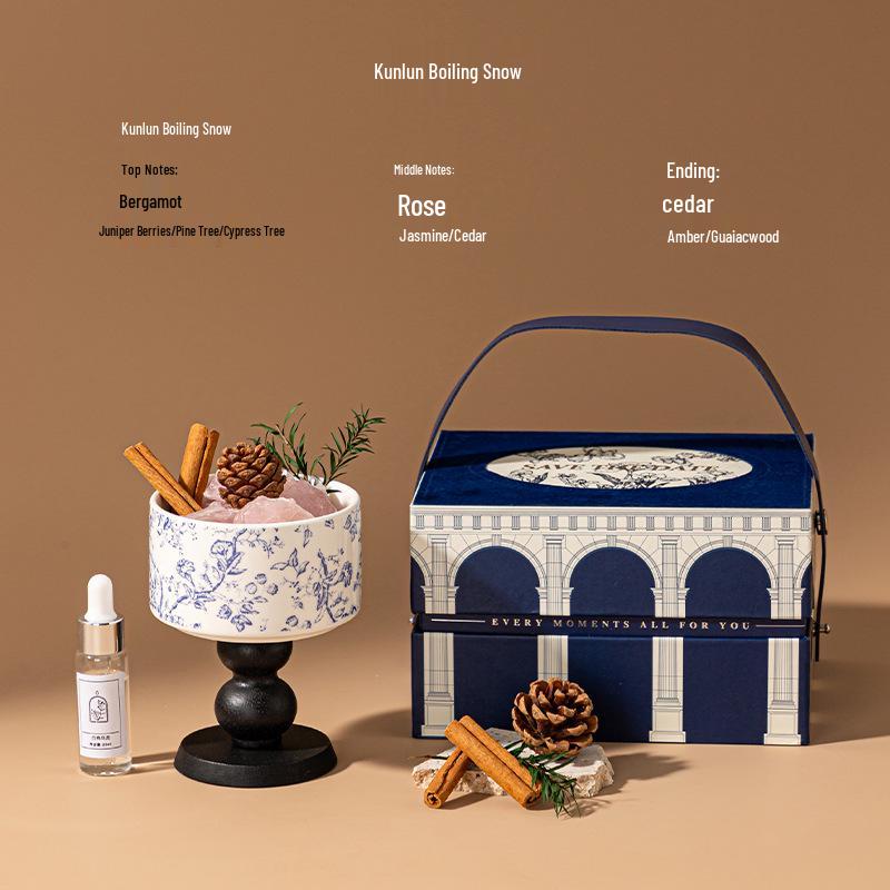 Aromatic Candle Gift Set: Natural Soy Wax, Ceramic for Bedrooms & Hotels