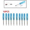 10 Stück Mini 2/3mm Flachschlitz Kreuzschlitz Kleiner Schraubendreher für Handy Box 360 Wireless Controller Reparatur Öffnen