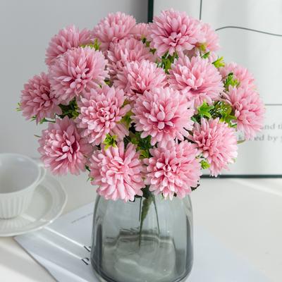 Artificial Flowers Silk Ball Chrysanthemum Home Room Wedding Wreath Bridal Bouquets Decor Valentine Outdoor Yard Garden DIY Gift