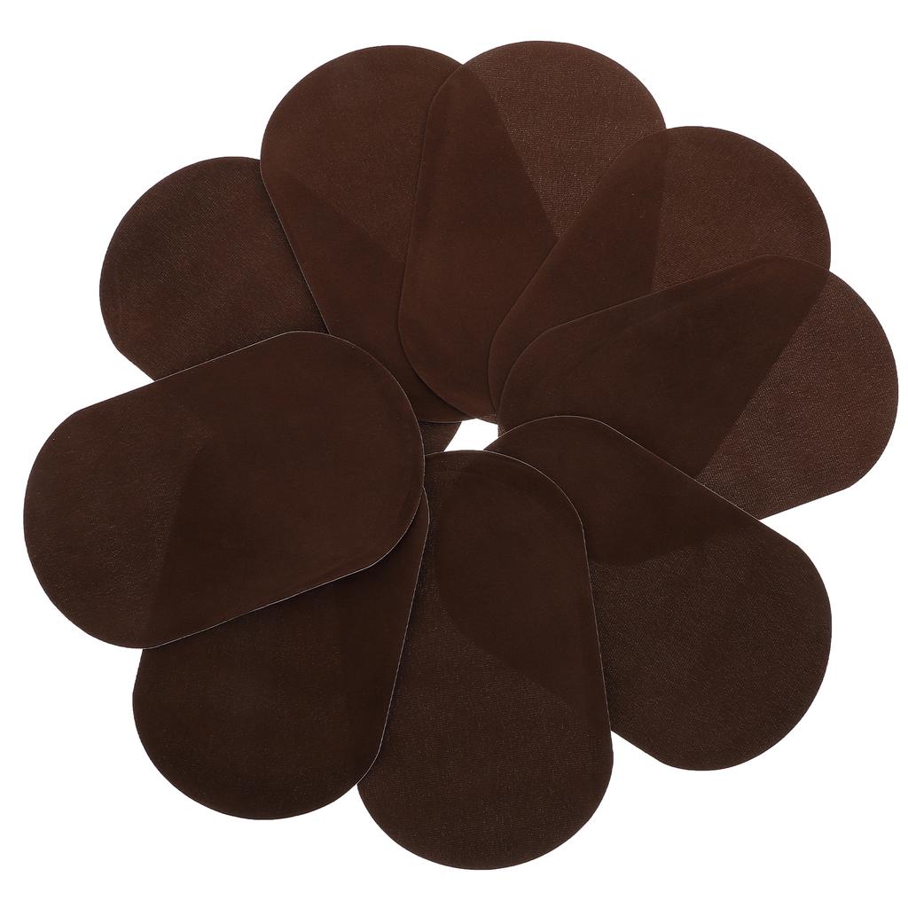 10Pcs Elliptical Iron on Patch Clothes Elbow Knee Repair Applique for Denim Jeans Pants Hole Repair Sewing Accessory