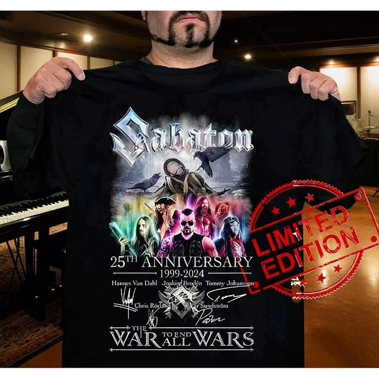 Sabaton 25Th Anniversary Shirt Thank You For The Memories S-5Xl M105 XL