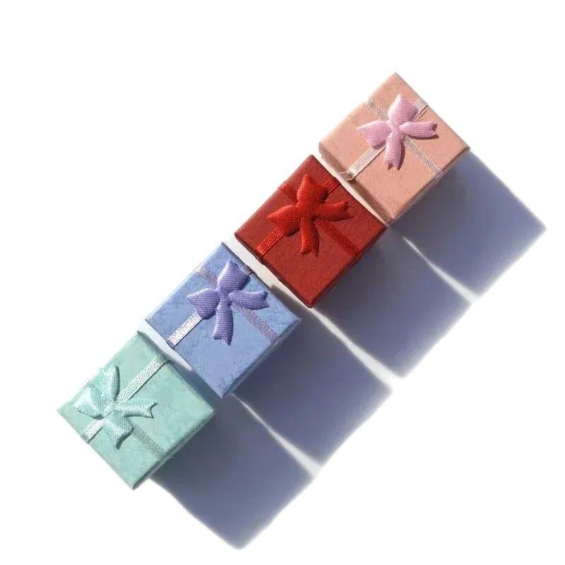 12pcs Ring Storage Box Earring Storage Gift Box High Quality Paper Jewelry Packaging Container Small Jewelry Box Display