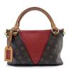 UsedTote Bag Red Monogram Canvas/leather Women