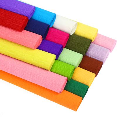 Rotolo di Carta Crespa Colorata 250*25cm Origami Carta Crespa Increspata Artigianato Fai da Te Fiori Decorazione Carta da Regalo Artigianato
