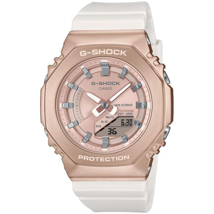Casio G-Shock GM-S2100CW-7AJF Women s Watch, White/Peach Gold