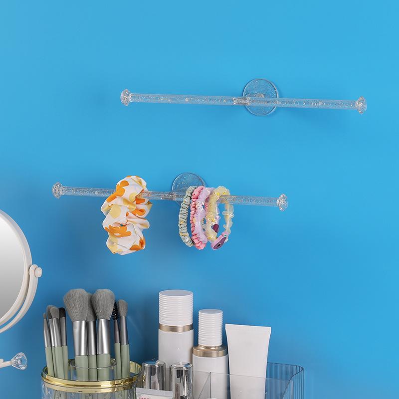 1PCS Transparent Multi-purpose Hook Dressing Table Hair Hoop Accessories Small Object Hanger Household Seamless Multi-function Hook
