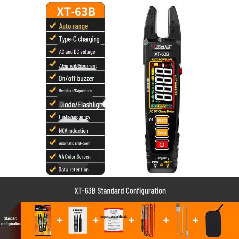 Chenzhou Island XT-63A NCV Smart Clamp Multimeter