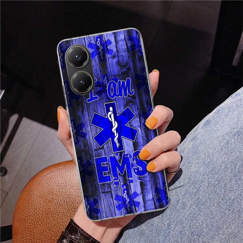 EMT EMS Medical Rescue Phone Case For Xiaomi Poco X7 X6 X5 Pro F7 Ultra Redmi 15C 15 13C 13 12C 12 10 10A 10C 9 9A 9C 9T Cover P