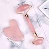 Natural Resin Gua Sha and Double-Headed Face Roller Massage Set for Skin Care