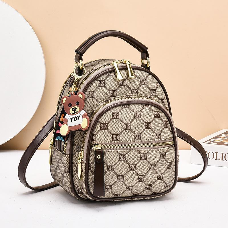 

Bag women s bag new Internet celebrity super popular printed small backpack crossbody shoulder backpack dual-purpose bag women