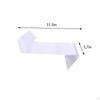16 Pieces White Sash Blank Satin Glossy Etiquette Shoulder Strap Plain Party Decorations