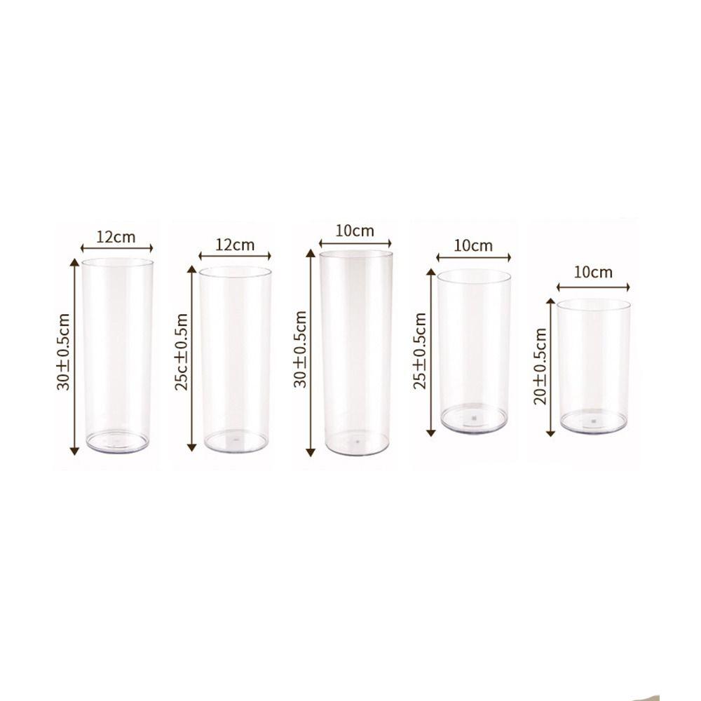 Modern Flower Vase Acrylic Deep Water Flower Pot New Floating Candle Holder Home Decoration