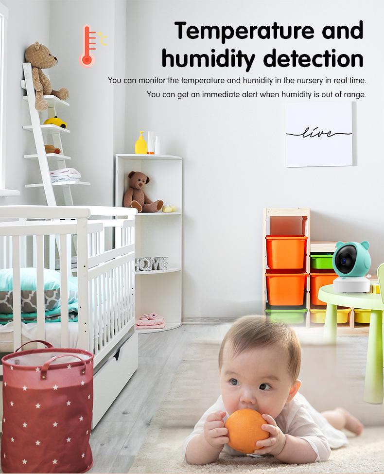 Tuya 5" WiFi Baby Monitor with Voice Intercom