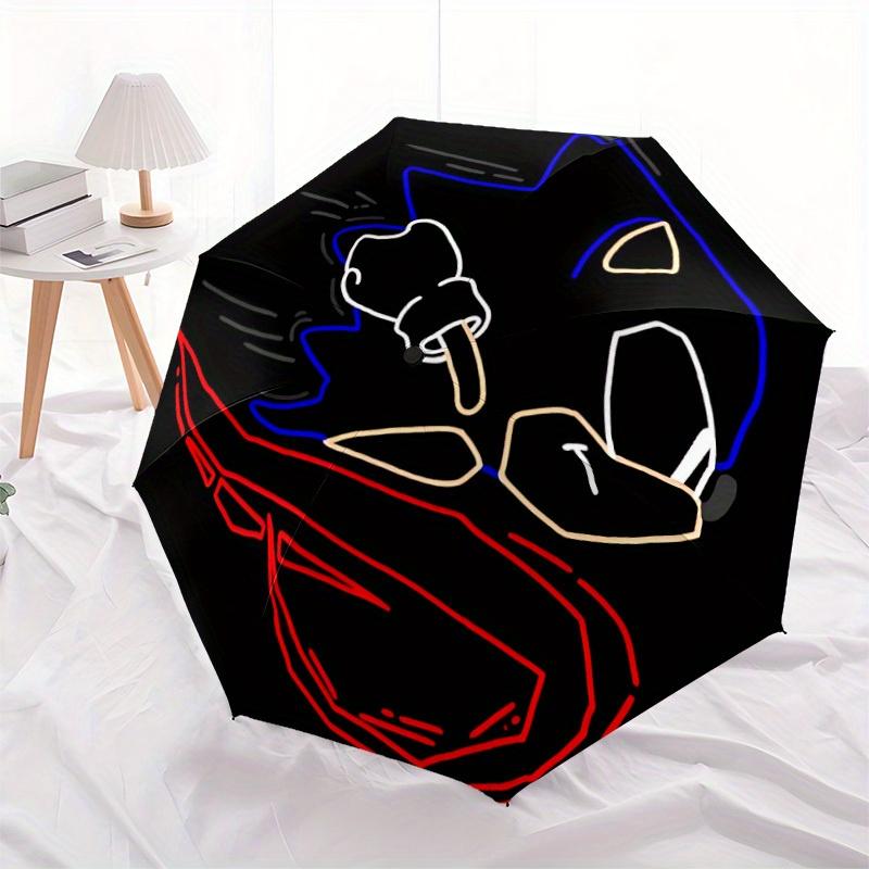 Sonic The Hedgehog Automatic Open/Close Umbrella Folding Umbrella,Portable Compact Perfect Gift for Birthday, Christmas0809165