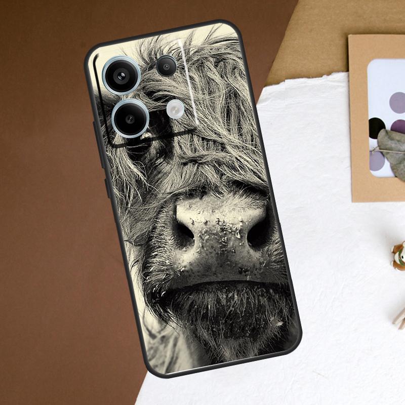 Highland Cows Case For Xiaomi Redmi Note 14 12 11 10 13 15 Pro Plus Redmi 14C 15C 15 13 10C 12C 13C Cover