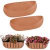 M-Modern-Hanging Basket Lining Trough Planter Liner Accessory For Window Box, Fence Flower Baskets, Garden Flower Pot C