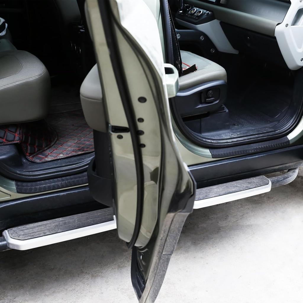 PIUGILH Door Sill Guards Cover Compatible with Land Rover Defender 110 2020-2023, ABS Door Entry Guards Protector Cover