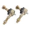 2Pcs M10 Tie Rod End Kit Ball Joint Steel Alloy High Torsion Proof Anti Dust Rubber for 50cc 110cc 150cc 200cc 250cc