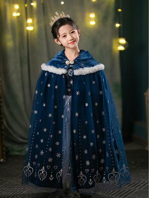 Elsa Cape for Girls - Versatile Frozen Shrug for Spring, Autumn, and Halloween
