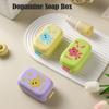 Multi-layer Waterproof Dopamine Soap Box Plastic With Sponge Sealed Soap Rack with Locking Buckle Sealing Soap Dish Travel