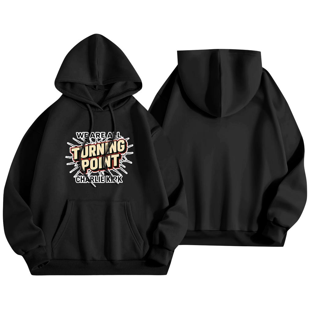 Unisex Fashion Lightweight Long Sleeve Pullover With Pockets  Print Hoodie
