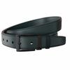 Men's Leather Belt 4 Cm with Anthracite-Colored Buckle