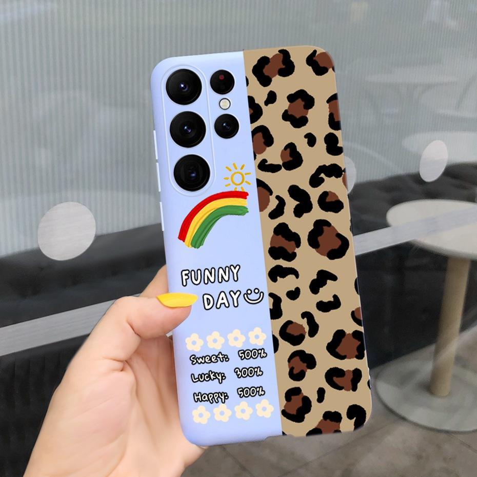 Silicone Case For Samsung S23 Ultra 5G Phone Cases Lovely Printing Soft TPU Cover For Samsung Galaxy S23 S 23 Plus S23+ Coque