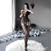New sex underwear sexy one-piece hollow mesh coat large size open crotch breast sling tube top