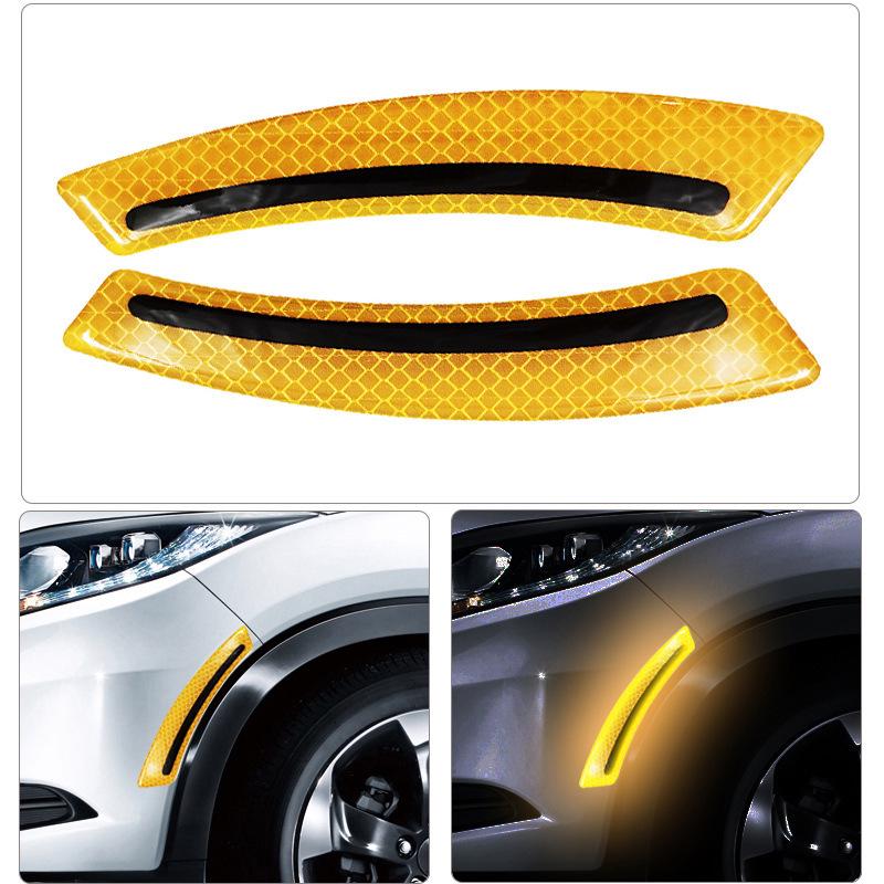 Reflective Carbon Fiber Car Door Handle Protector Strip