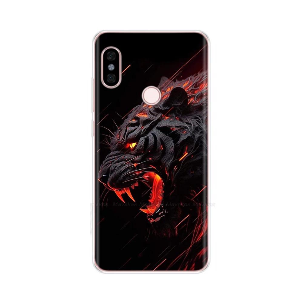 For Redmi Note 5 Note5 Pro Protective Shell Soft Silicone Phone Case Cartoon Painted Back Cover For Redmi Note 5 6 Pro Fundas