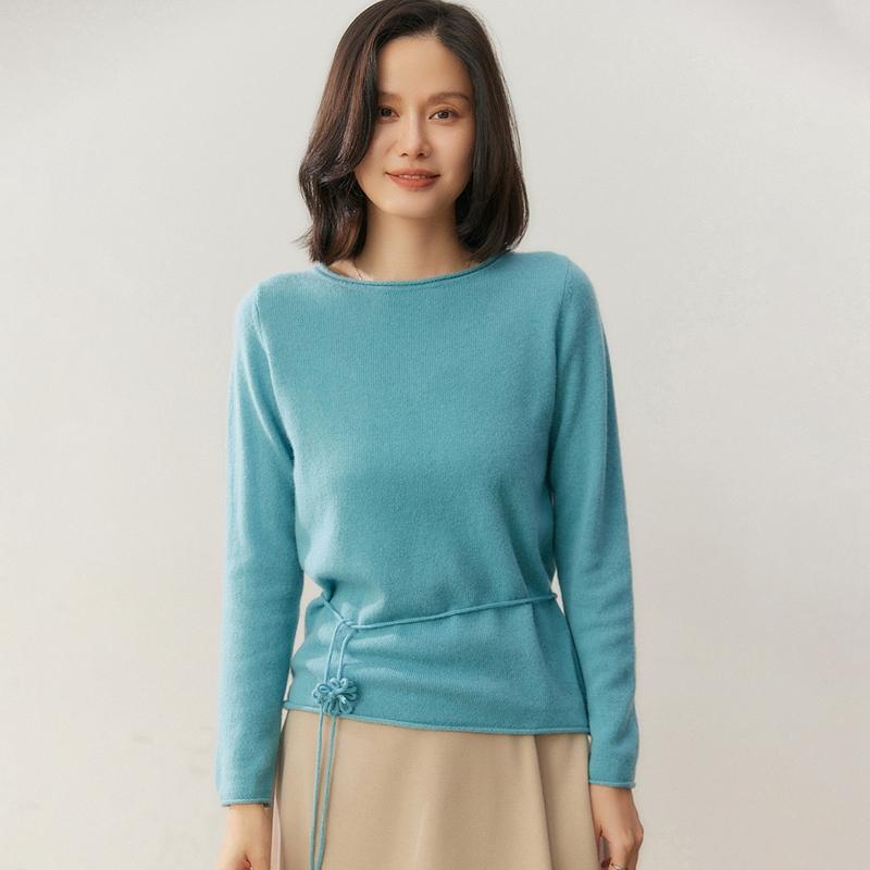 Qinghe 100% Pure Cashmere Women's Sweater - Ultra Soft Luxury Winter Pullover