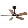 42-Inch Black Outdoor Ceiling Fan with Light and Remote Control, Dimmable 5-Blade Ceiling Fan for Patios, Bedroom, Living Room Indoors