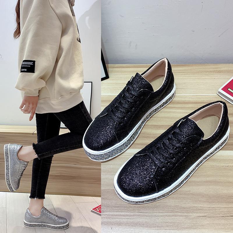 Four Seasons Women's Shoes Breathable Women's Casual Mesh Surface Shoes Sneaker Women's Board Shoes