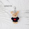 Plush Rabbit Keychain Pendant - Creative Doll Toy Gift for Couples & Friends