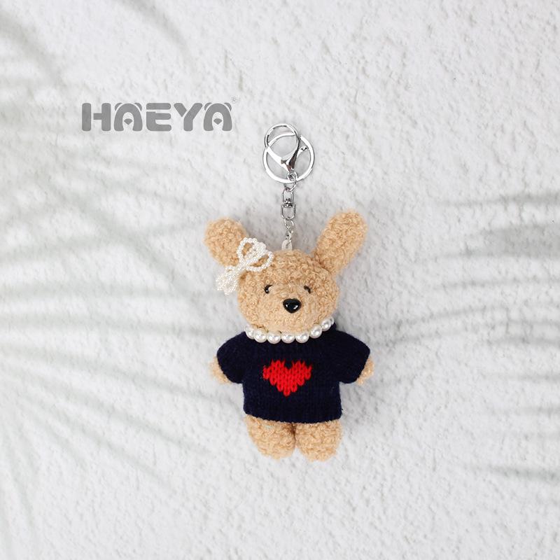 Plush Rabbit Keychain Pendant - Creative Doll Toy Gift for Couples & Friends