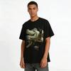 Fun Crocodile Bomber Plane Graphic Casual Top Pure Cotton T-shirt