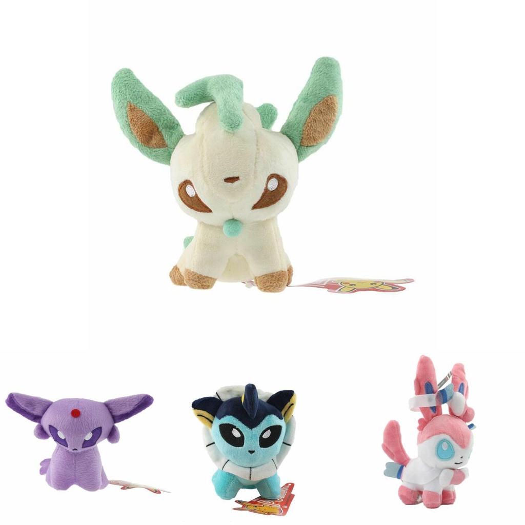 Huggable Mini 5'' Pokemon Plush Toy Doll Collection With Sweet Eevee Leafeon And More