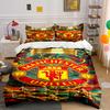 Biancheria da letto con logo Manchester United Set copripiumino Federe Decorazioni per la casa (1 * Copripiumino 2 * Federe, senza piumino)