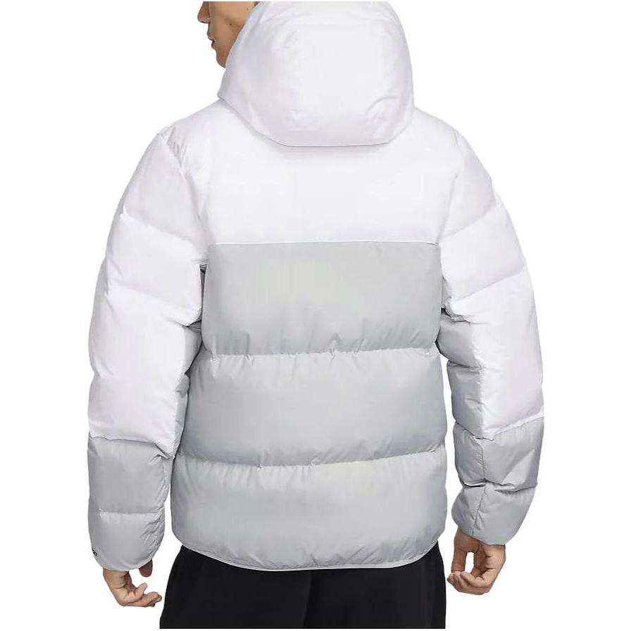 Nike Αθλητικά Ρούχα Storm-FIT Windrunner Color-Block Αδιάβροχο Μπουφάν με Κουκούλα Ανδρικά Εξωτερικά Ρούχα Λευκό DV1132-100