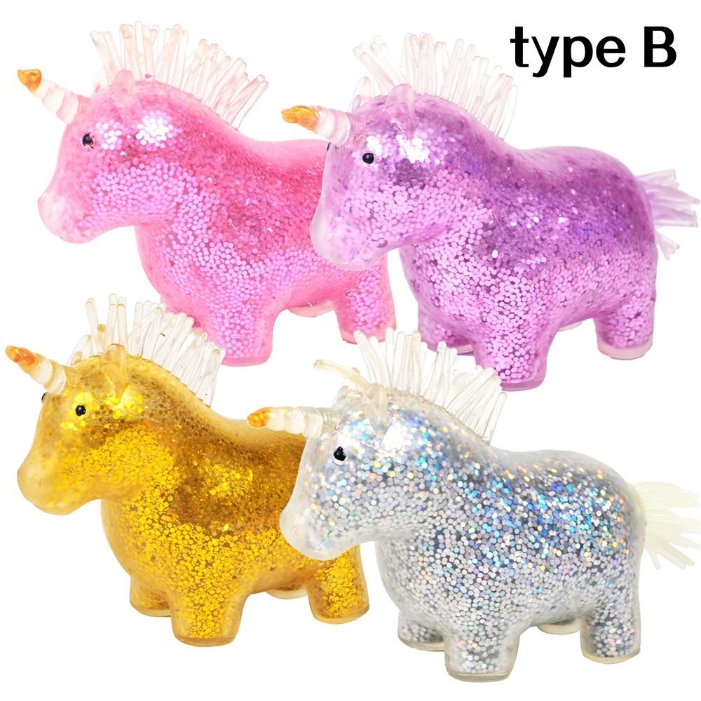 Jednorožec Squishy Míčky na odbourání stresu pro děti se zaměřením a autismem Pružná zvířátka Hračka na stres Party Dárky Squishy Fidget Hračky