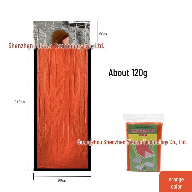 Portable Emergency Survival Sleeping Bag with Multifunctional Insulation for Hiking and Camping