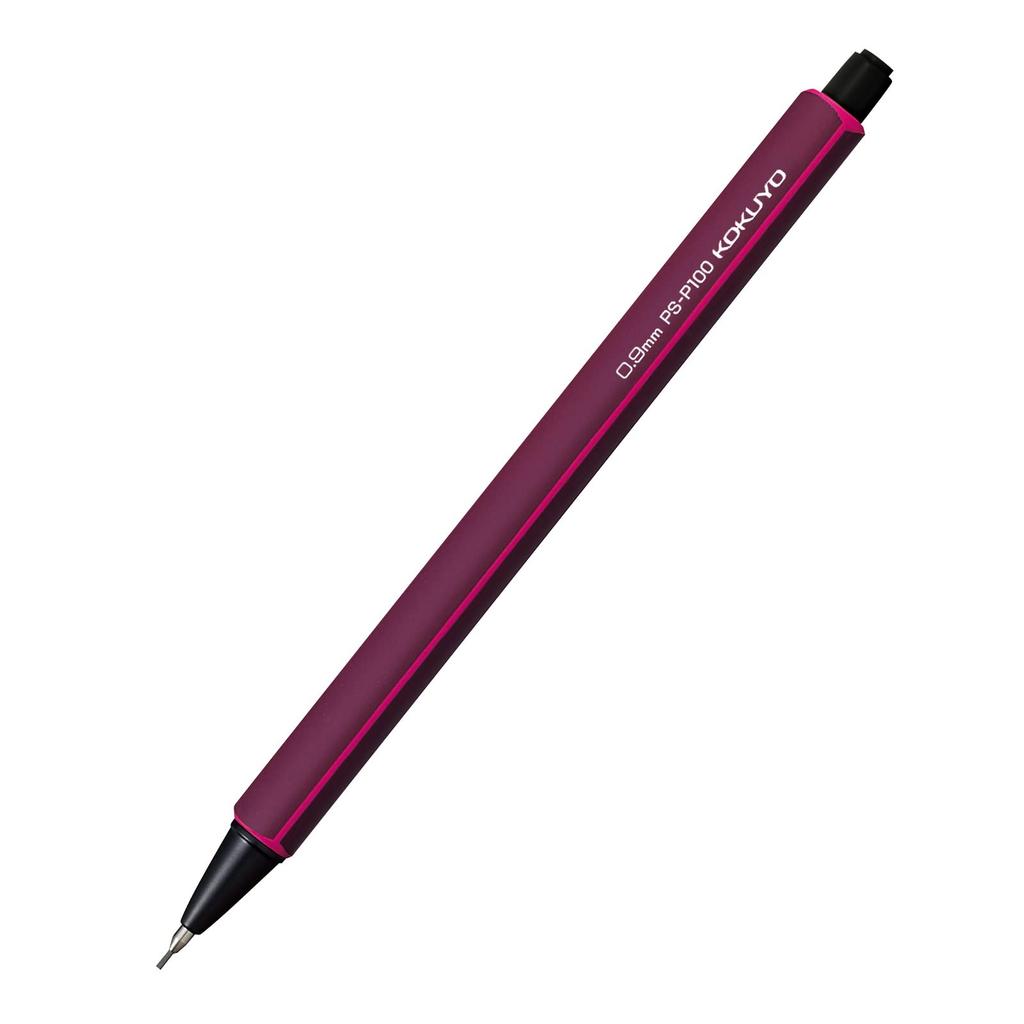 Kokuyo Pencil Sharp Mechanical Pencil 0.9mm – Wine Red, 10-Pack, Japanese Writing Instrument for Smooth Pencil-Like Feel (PS-P100DR-1PX10)