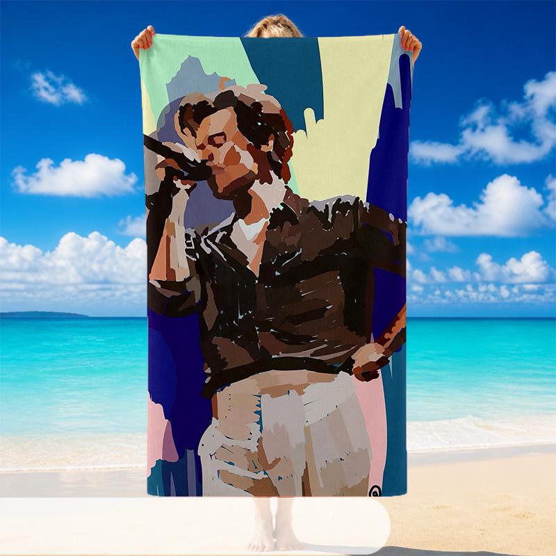 Harry Styles Beach Towel, Soft Large Absorbent Towel For Beach Swimming Pool Travel Vacation