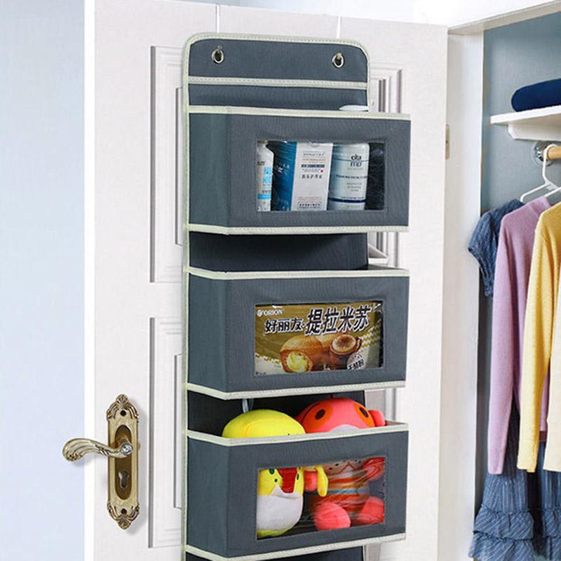 Storage Hanging Bag Behind The Door Wall-mounted Storage Bag Fabric Hanging Pocket Dormitory Home Wall-mounted Storage Bag Hanging Wall