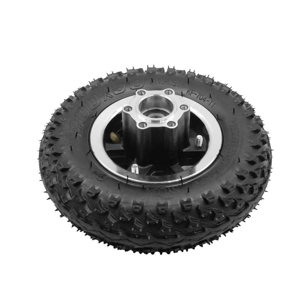 8 inch Pneumatic Wheel 200x50 Tire Inner Tube With 6 Holes Alloy Hub 10mm Bearing Diameter for Electric Scooter E-bike Parts
