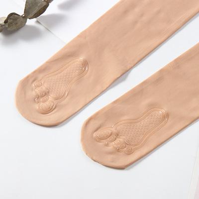 Autumn Spring Hot-Selling Mask Steel Stockings Anti-Snag Thin Pantyhose Women Plus Size Anti-Slip Silicone Stockings One Size бежевый