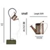 Solar Kettle Light: Outdoor Garden Decoration with Wrought Iron Water Sprinkler